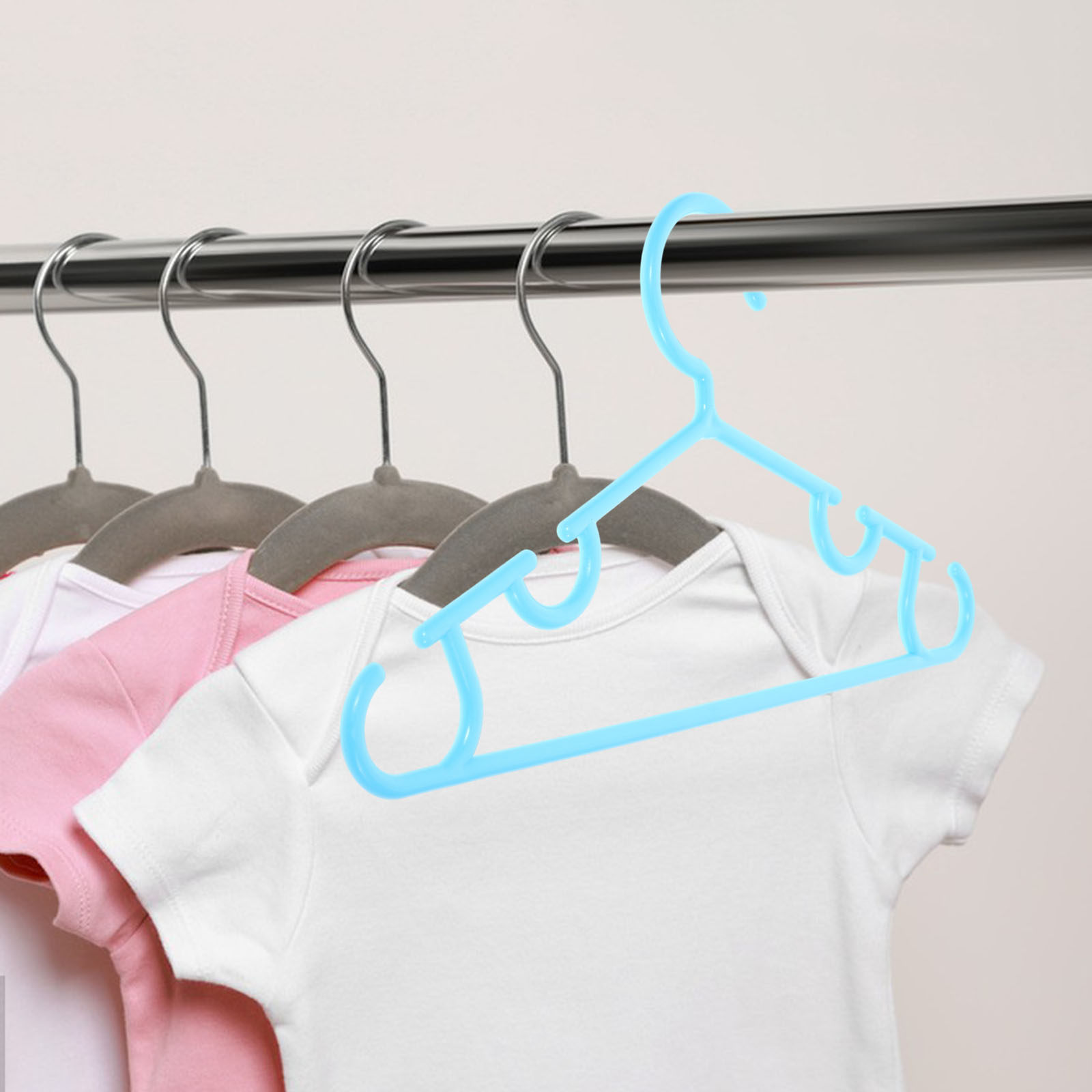 Baby Clothing Rack - 10Pcs Heavy Duty Baby Hangers Nonslip