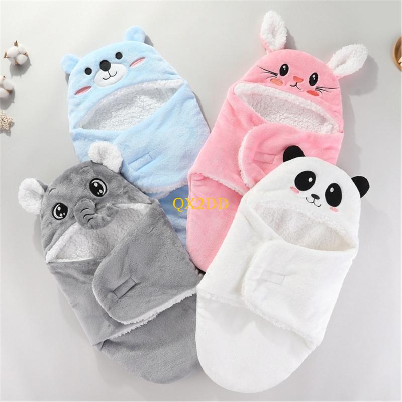QX2D Newborn Baby Wrap Blanket - Fleece Sleep Bag review and price