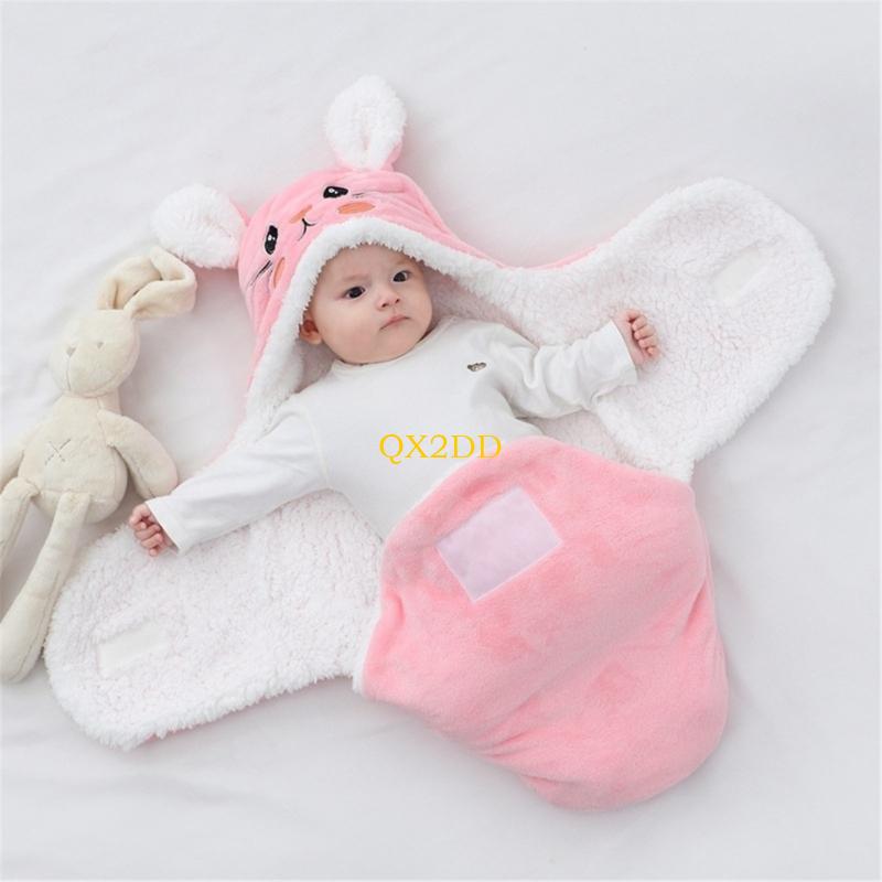 QX2D Newborn Baby Wrap Blanket - Fleece Sleep Bag review and price