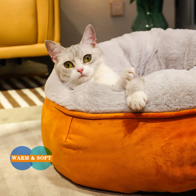 Velvet Plush Cat Bed Cat Baske - Fleece Sleep Bag review and price